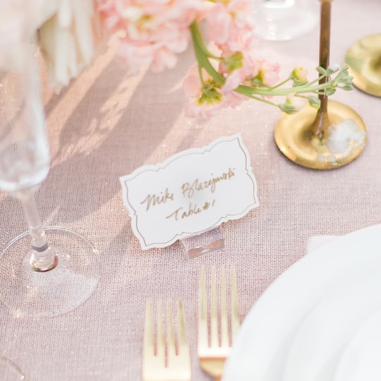6 Packs: 50 ct. (300 total) Ornate Gold Border Place Cards by Celebrate It™